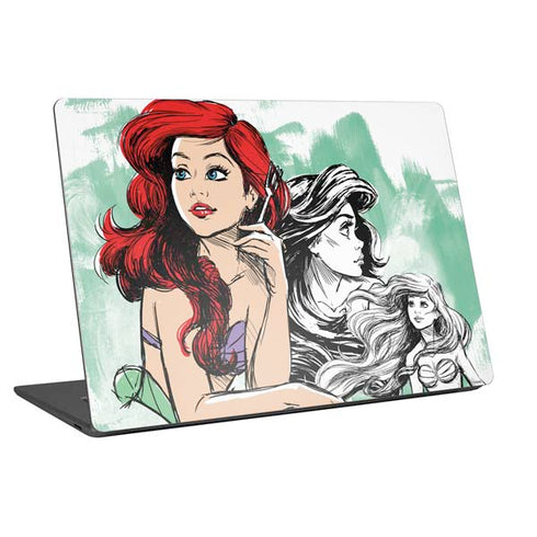 Disney Princess Ariel Sketch Art Universal Laptop 12in (9.8 x 6.8in) Skin